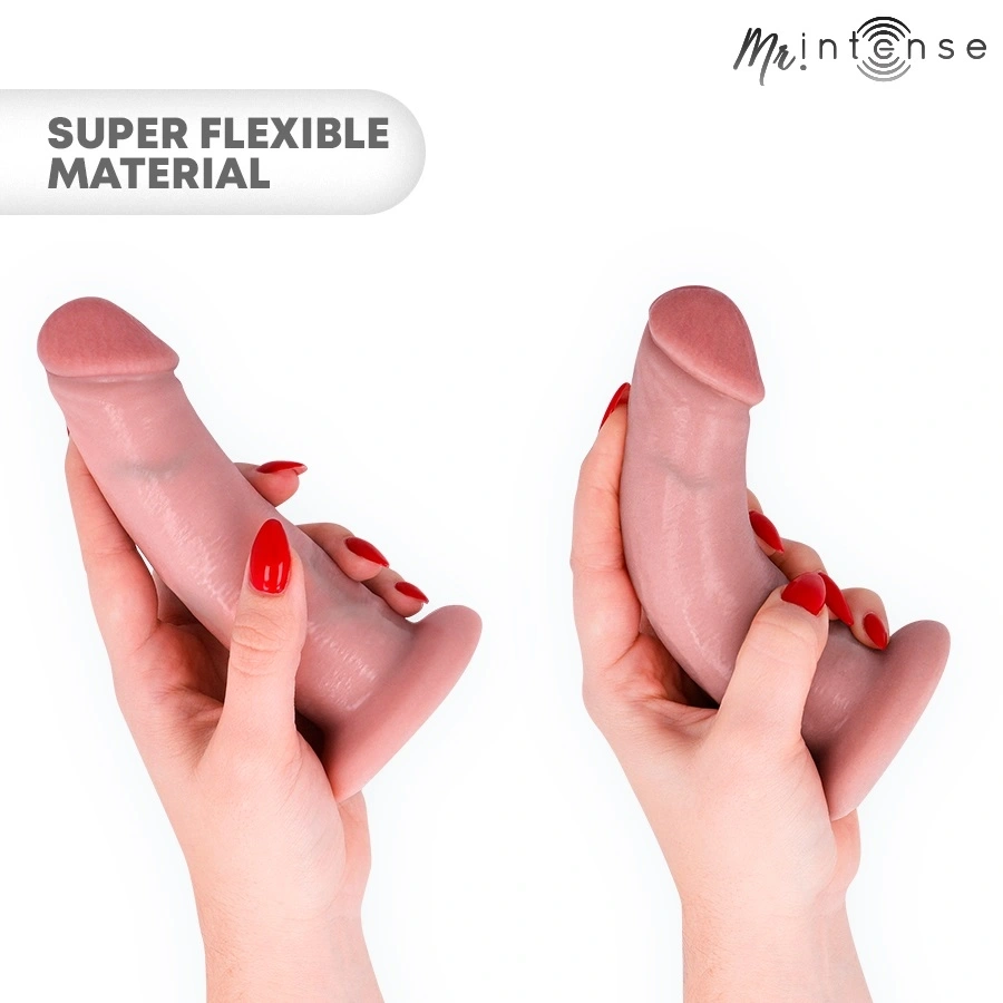 Dildo Realist Terence Small cu Ventuza, TPR, Natural, 16.5 cm, #2, Erotic24.ro