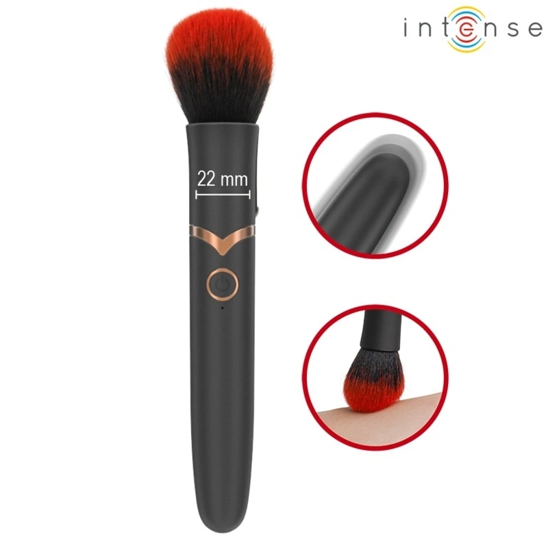 Vibrator Brush Emilia, 10 Moduri Vibratii, Functie Incalzire, Silicon, USB, Negru, 16 cm, Nr. 1, Erotic24.ro