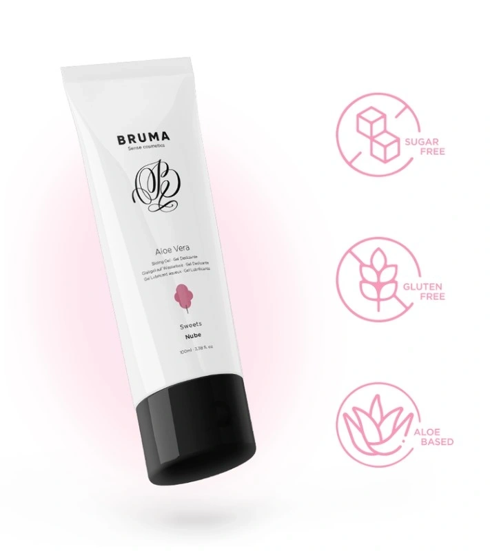 Lubrifiant BRUMA Aloe Vera Nube Sweets pe Baza de Apa, 100 ml, #2, Erotic24.ro