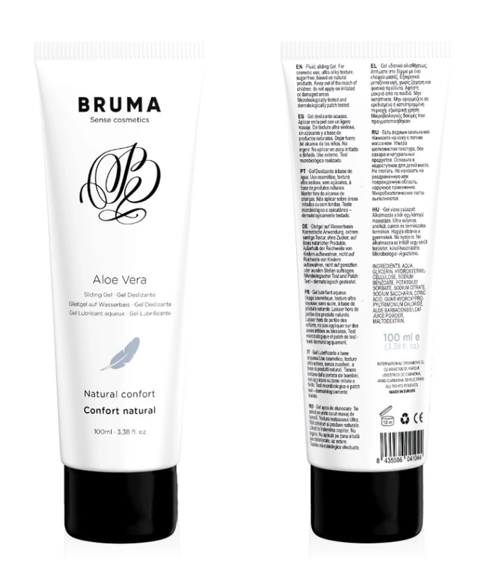 Lubrifiant BRUMA Aloe Vera Confort Natural pe Baza de Apa, 100 ml, #4, Erotic24.ro
