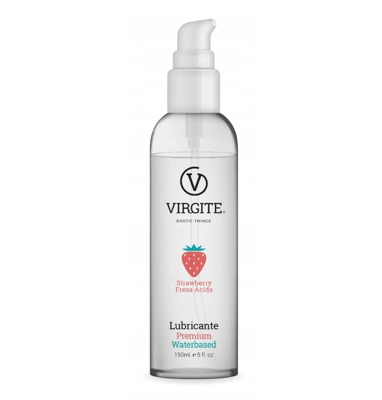 Lubrifiant Virgite pe Baza de Apa, Aroma Capsuni, 150 ml, #1, Erotic24.ro
