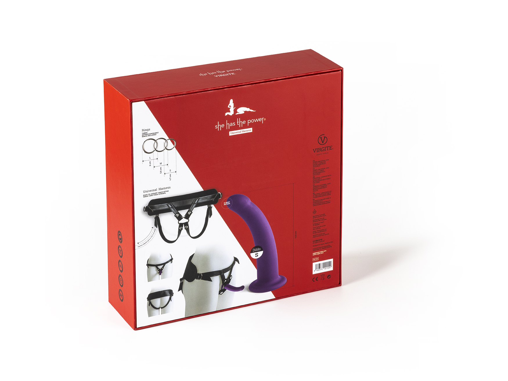 Strap-on She Has the Power S, Silicon, Mov, 12.5 cm, #9, Erotic24.ro