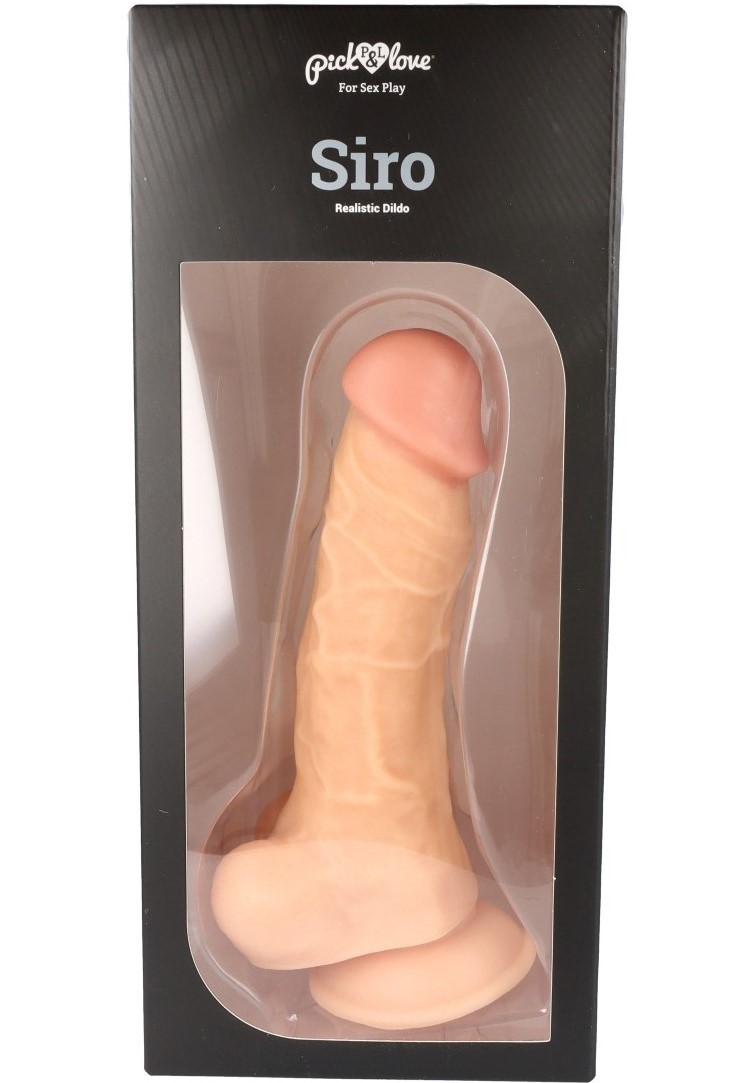 Dildo Realist Siro, PVC, Natural, 23 cm