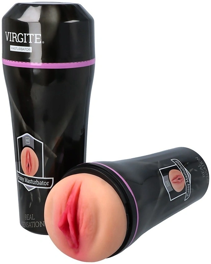 Masturbator Cup Virgite Pussy Real Sensation, TPE Realist, Natural, 22.5 cm, Nr. 3, Erotic24.ro