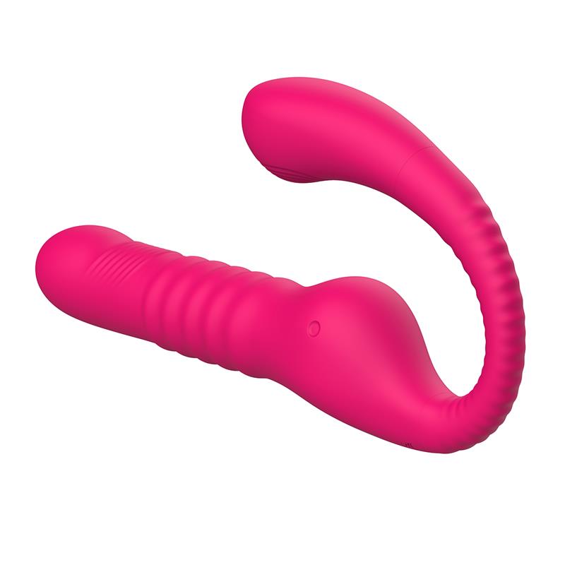 Vibrator No. 23 Strapless Strap-on Thrusting&Waving Pulse, Silicon, USB, Roz, Nr. 5, Erotic24.ro