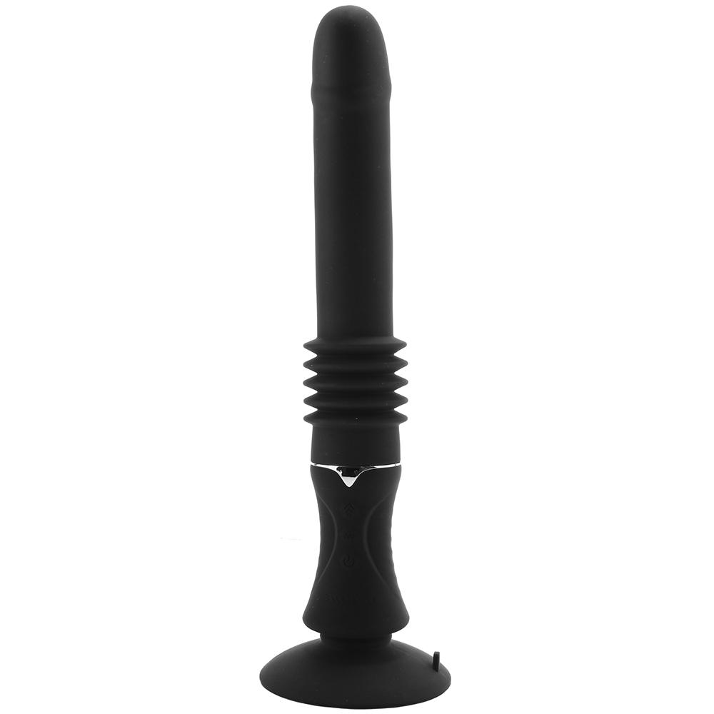 Vibrator Love Thrust 7 Moduri Vibratii&3 Moduri Sus-Jos Silicon USB Negru 