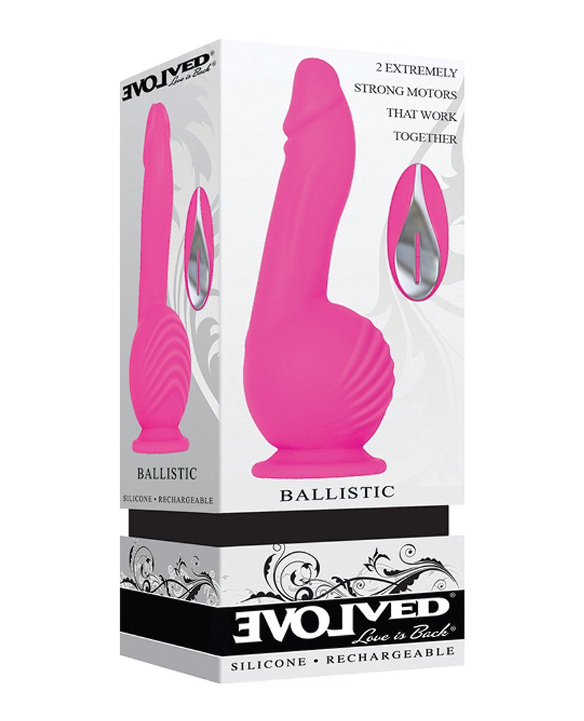 Vibrator Realist Ballistic Remote Control Strong Vibrations Silicon Roz 18.5 cm, Nr. 3, Erotic24.ro