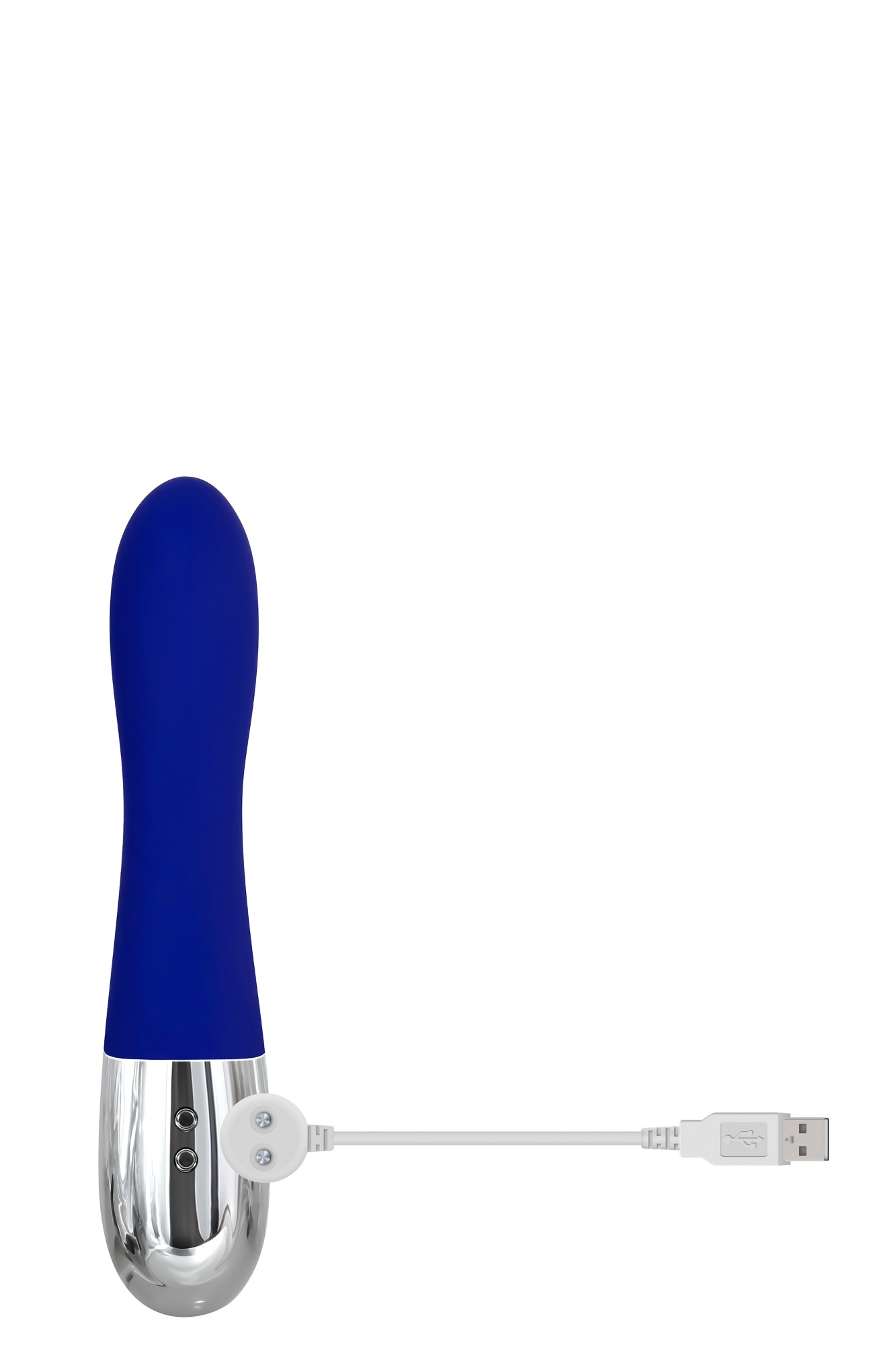 Vibrator Royal Rabbit Warming, 10 Moduri Vibratii, Silicon, USB, Albastru, 19.6 cm, #6, Erotic24.ro