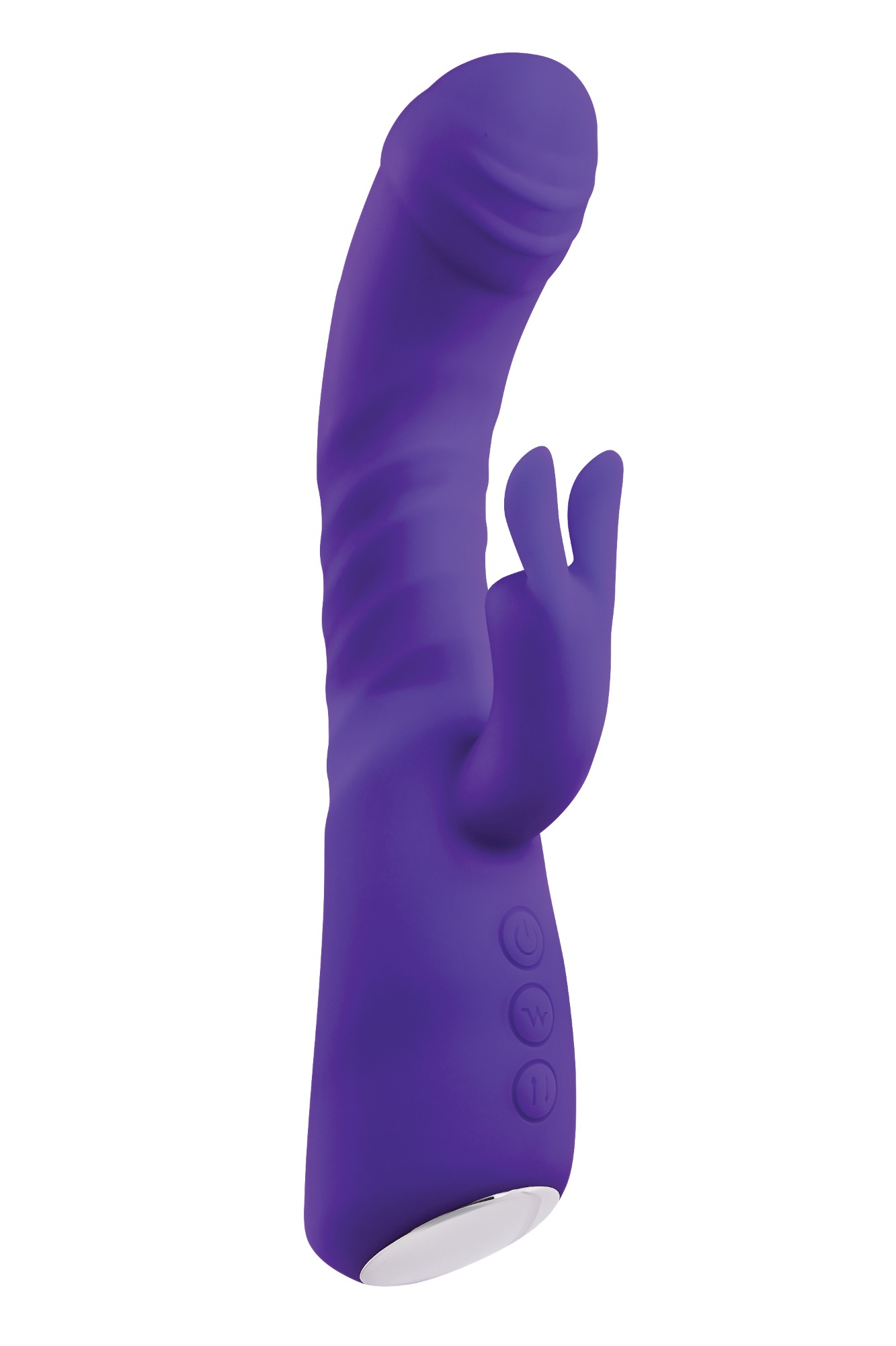 Vibrator Iepuras Vibrating & Thrusting & Warming, Silicon, USB, Mov, 21.8 cm