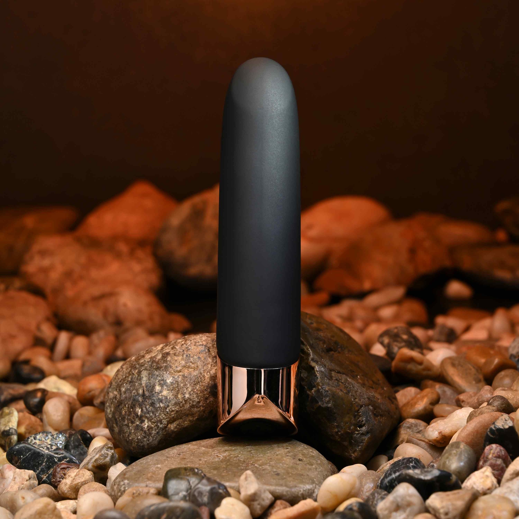 Glont Vibrator The Gold Standard, 10 Moduri Vibratii, Silicon, USB, Negru,10 cm, Nr. 8, Erotic24.ro