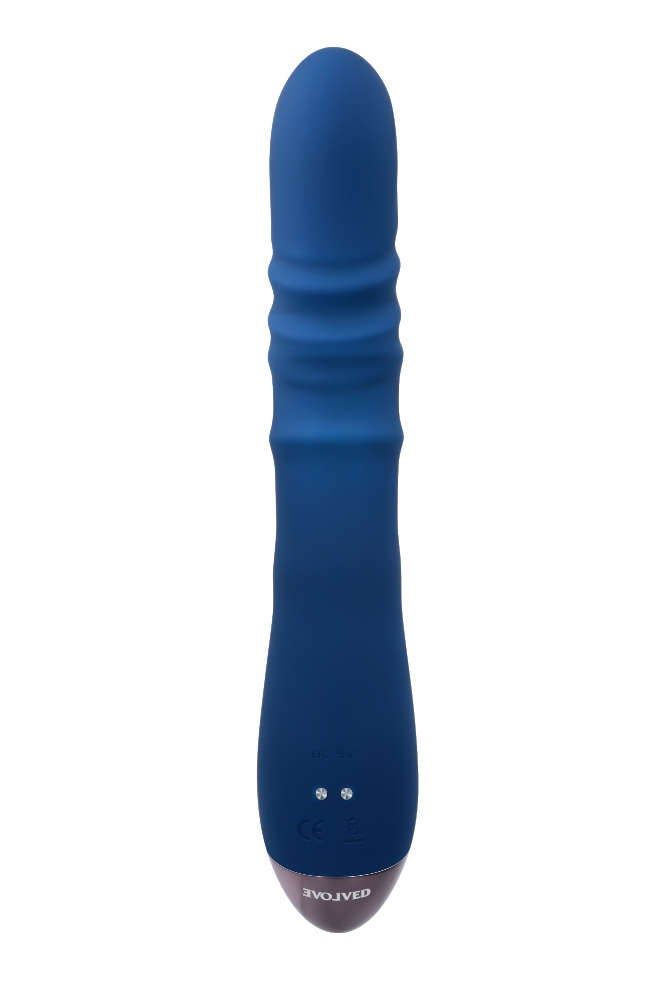 Vibrator Iepuras The Ringer 10 Moduri Stimulatoare, Thrusting, Silicon, USB, Albastru, 23.8 cm, #6, Erotic24.ro