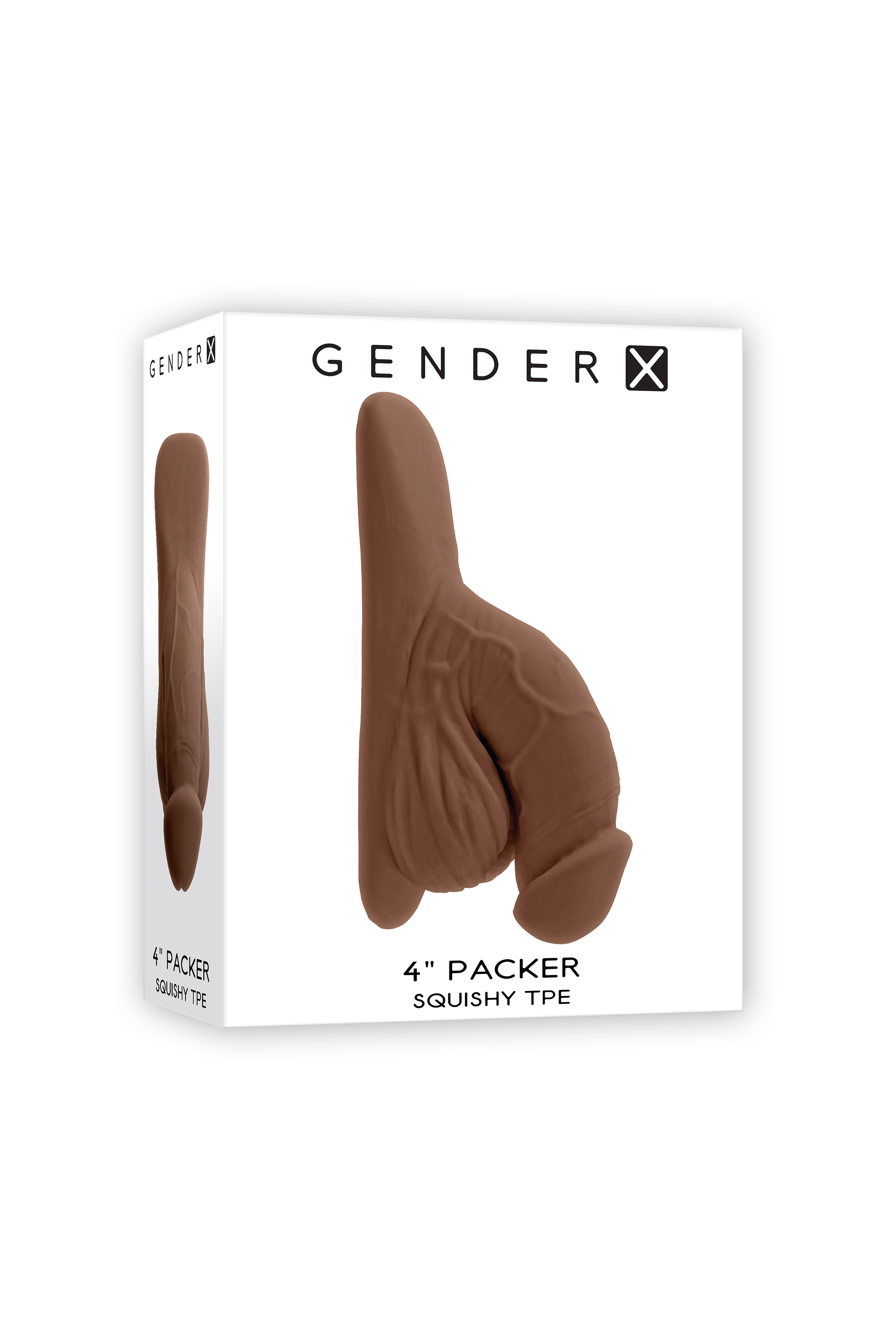 Penis Packer Gender X, TPE, Maro Inchis, #10, Erotic24.ro