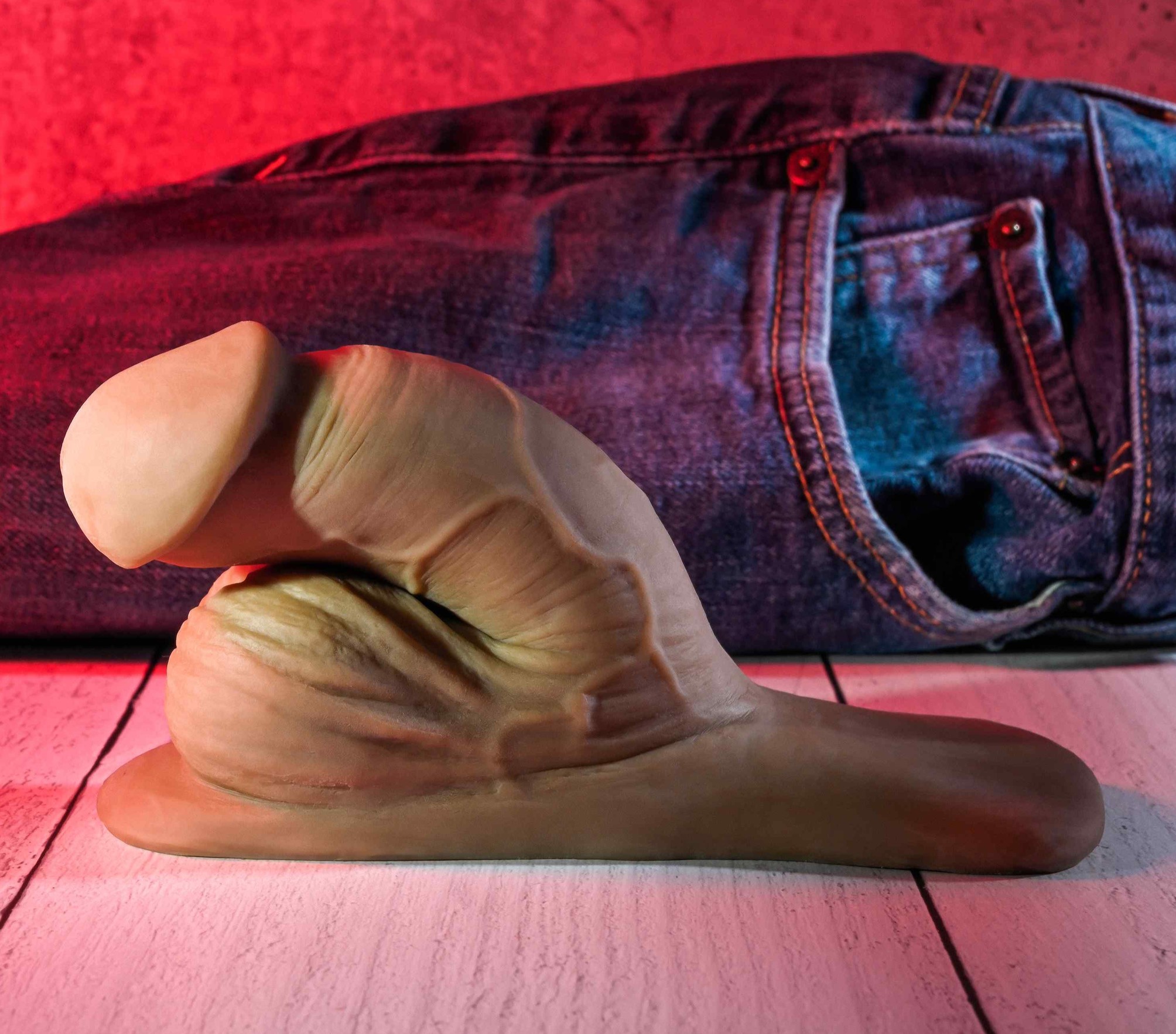 Penis Packer Gender X, TPE, Maro Inchis, #7, Erotic24.ro