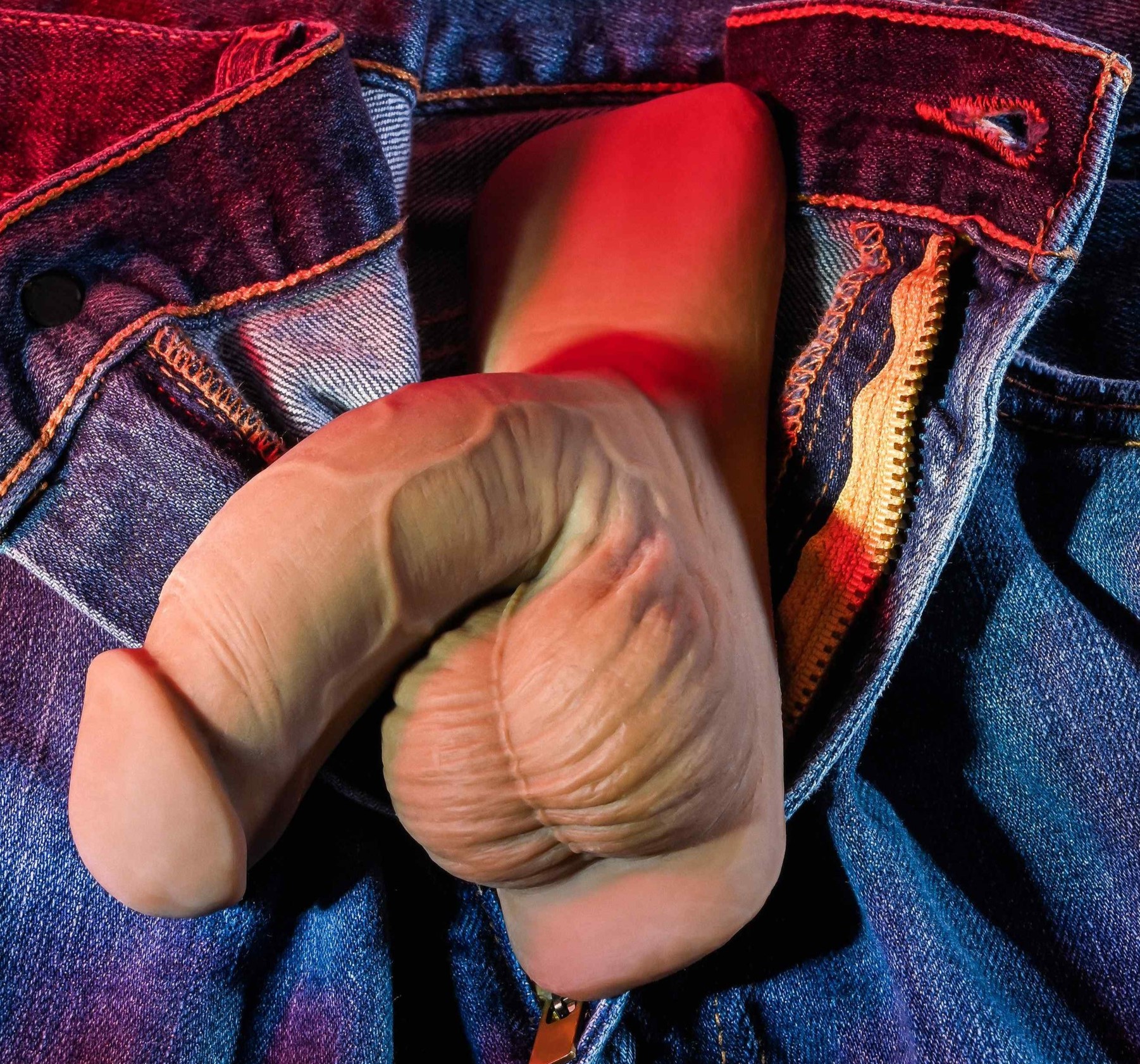 Penis Packer Gender X, TPE, Maro Inchis, #8, Erotic24.ro