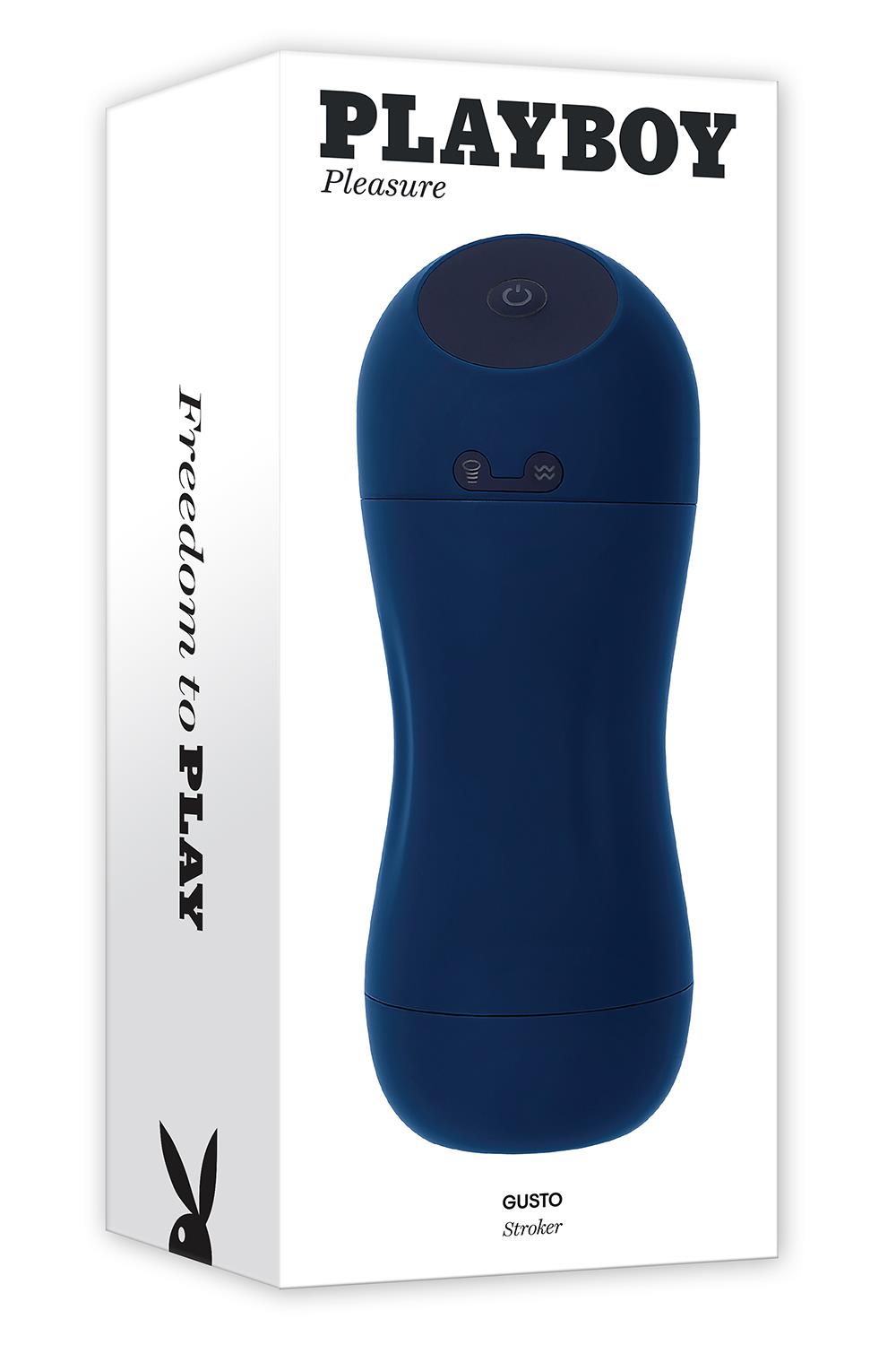 Masturbator Playboy Gusto, 12 Moduri Vibratii, 6 Moduri Suctiune, TPE, 21.6 cm, #12, Erotic24.ro