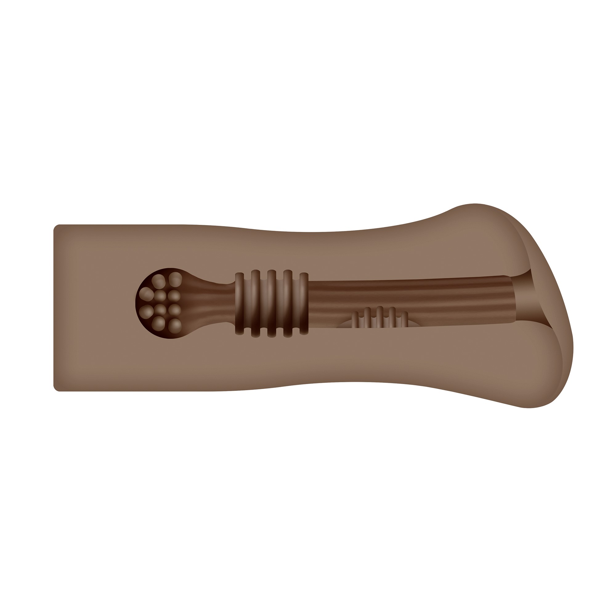 Set 3 Masturbatoare Selopa Party Pack, TPE, Maro, #13, Erotic24.ro