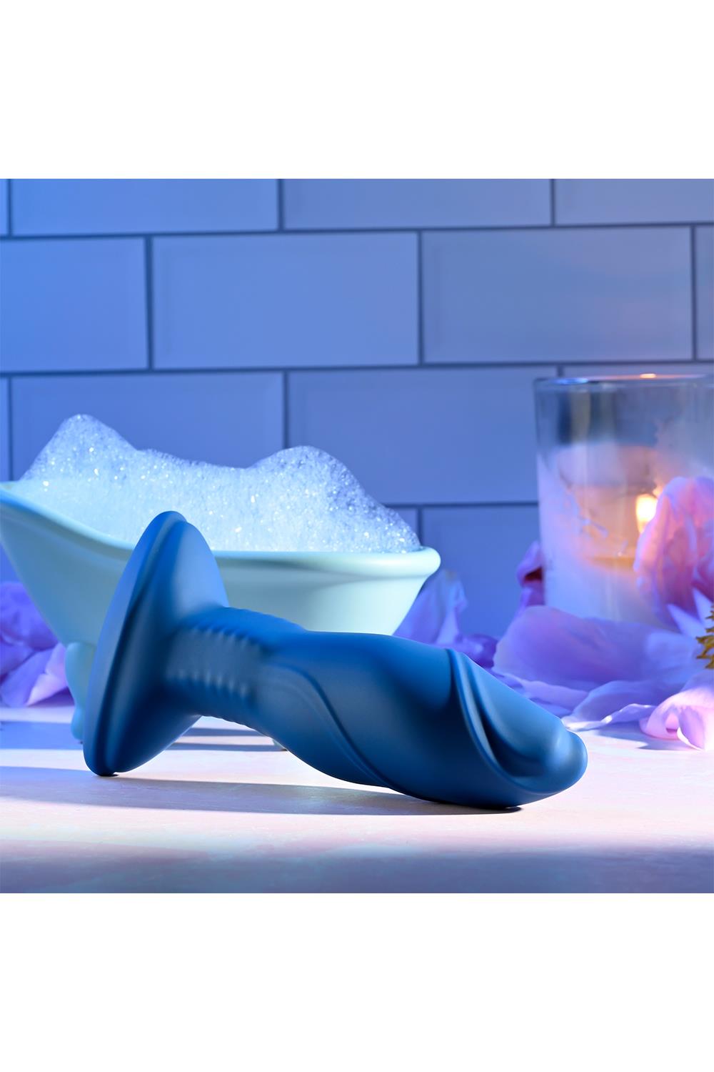 Vibrator Anal Sway With Me, Remote Control, Silicon, USB, Albastru, 14.6 cm, #11, Erotic24.ro