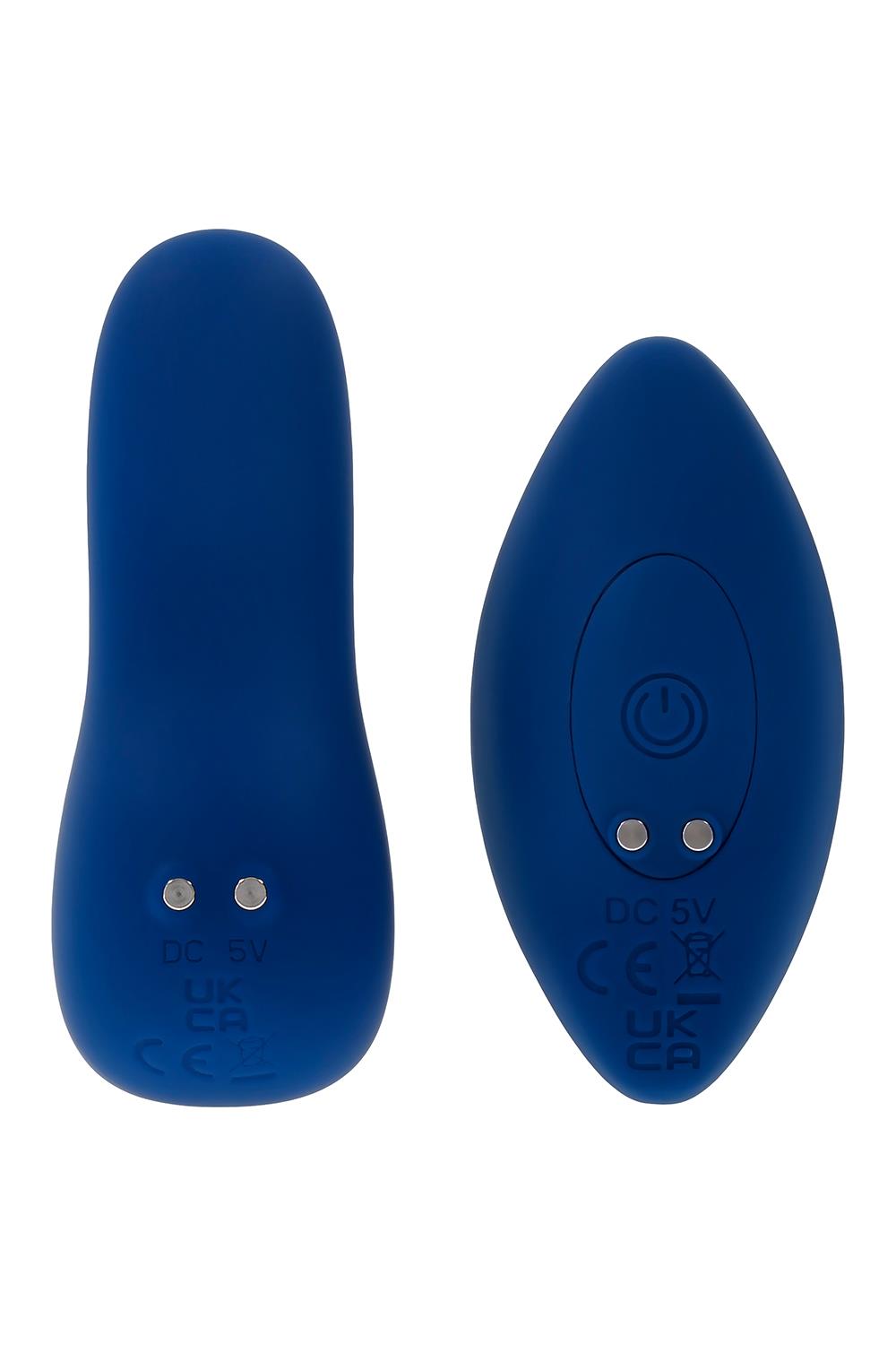 Vibrator Anal Sway With Me, Remote Control, Silicon, USB, Albastru, 14.6 cm, #5, Erotic24.ro