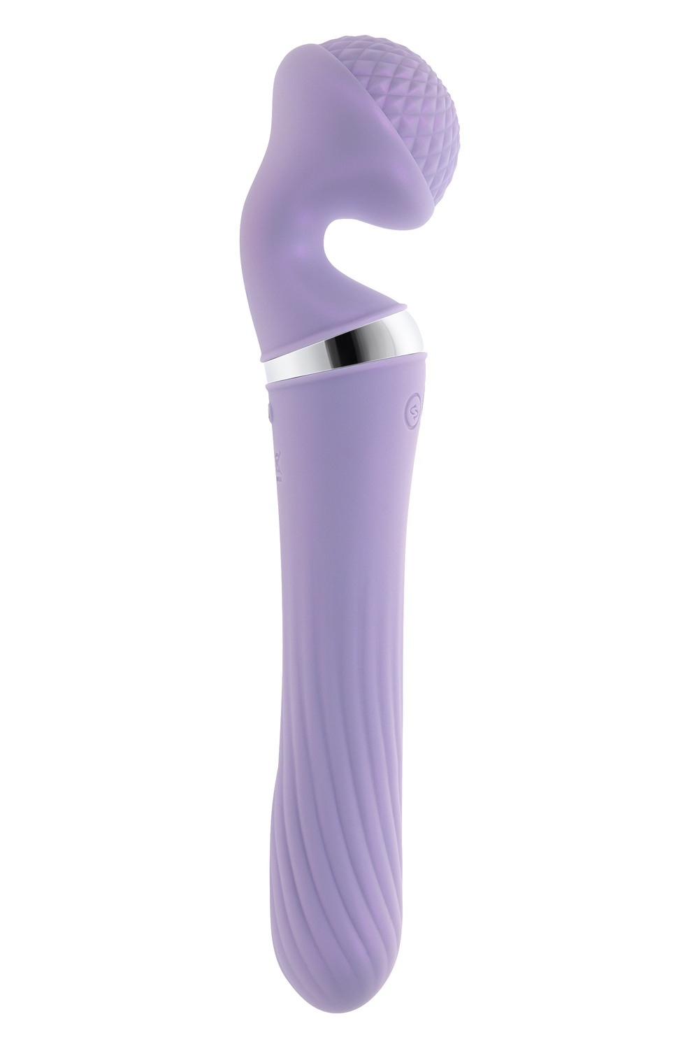 Vibrator Playboy Dual Wand Vibrato Playboy, Silicon, USB, Lila, 24 cm, #3, Erotic24.ro