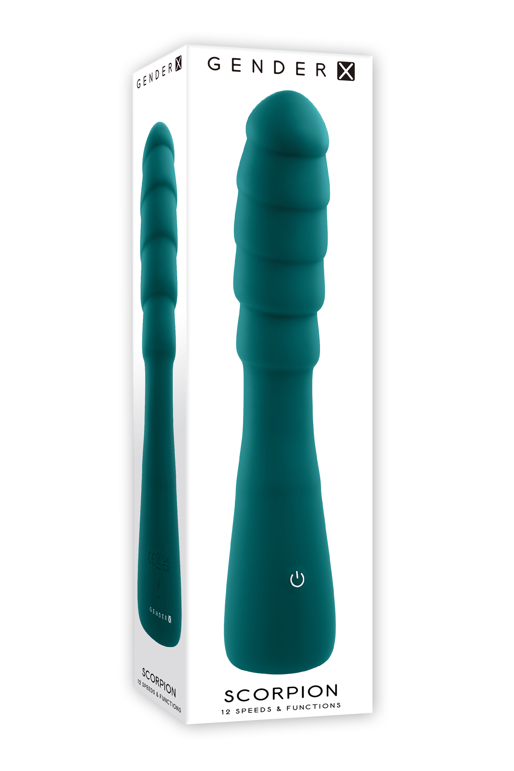 Vibrator Scorpio, 12 Moduri Vibratii, Silicon, USB, Verde, 21 cm, #2, Erotic24.ro