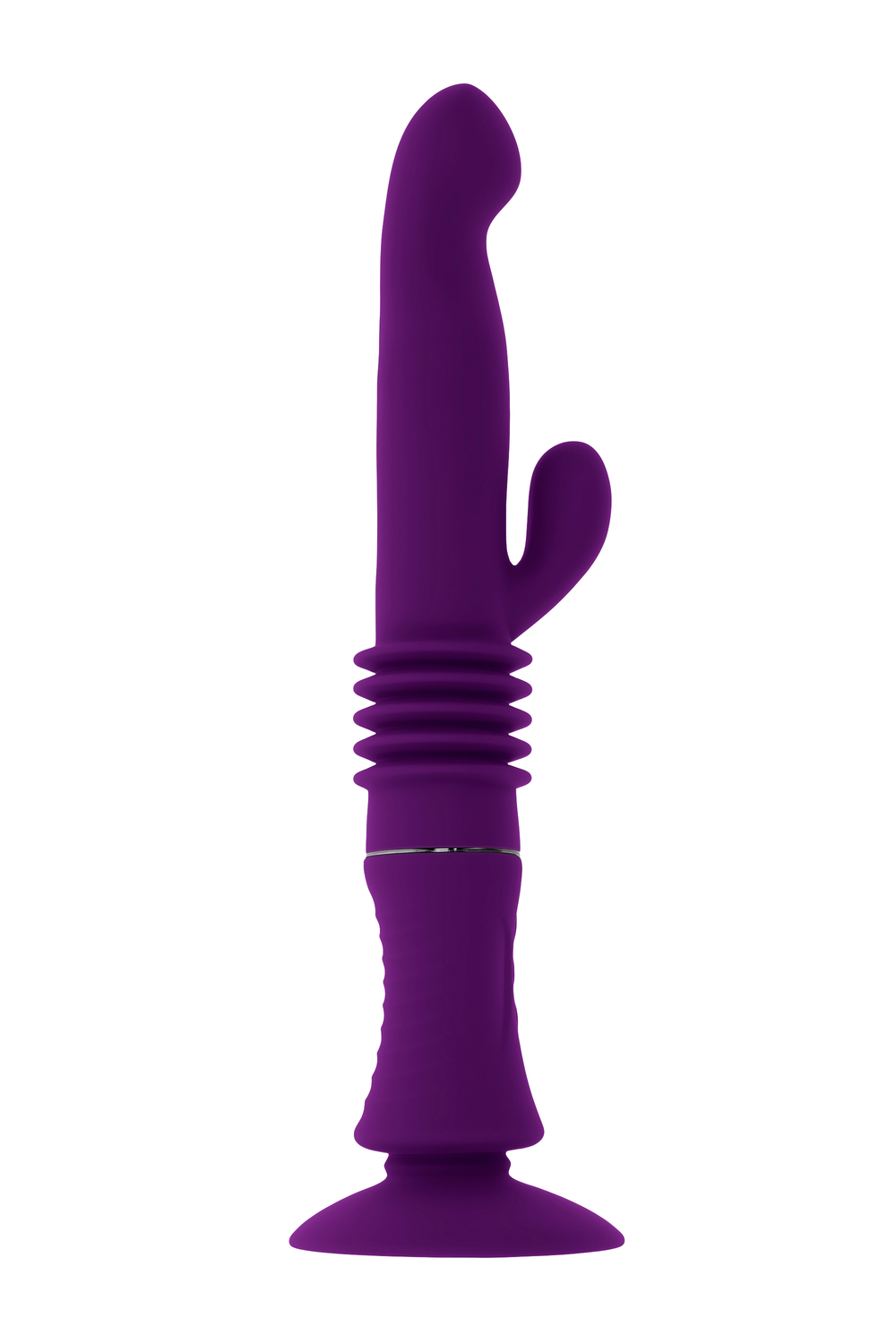 Vibrator Playboy Rabbit Thrusting Hoppy Ending, Silicone, USB, Mov, 28.3 cm, #5, Erotic24.ro