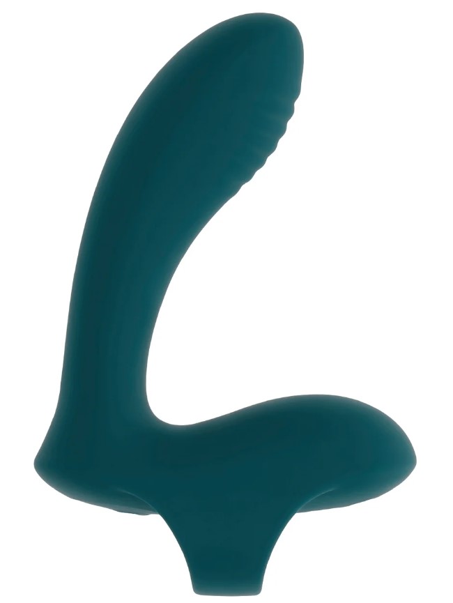 Vibrator Deget Playboy Multi Play, 9 Moduri Vibratii, Silicon, USB, Verde, 12.9 cm