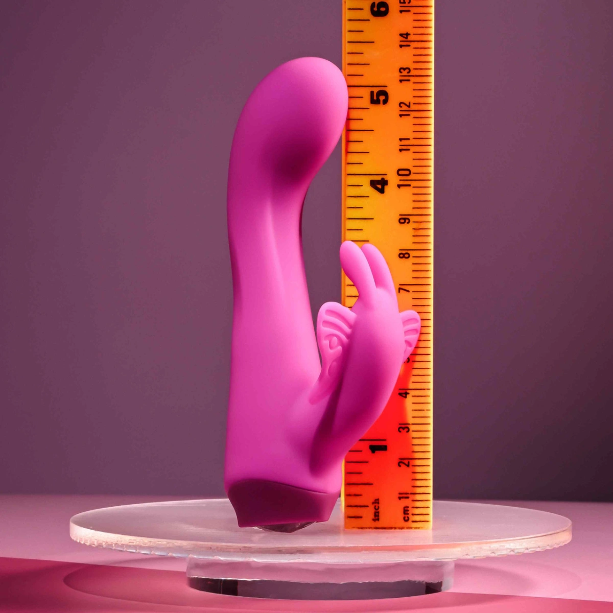 Vibrator Butterfly Love, 10 Moduri Vibratii, Silicon, USB, Roz, 13.8 cm, #11, Erotic24.ro