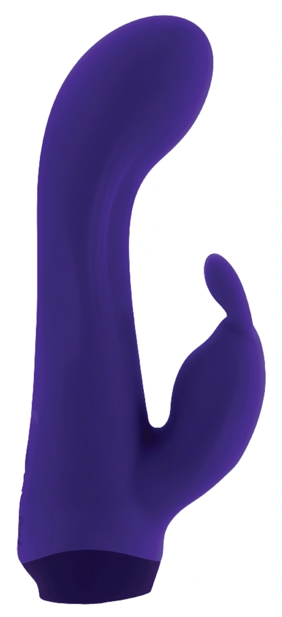 Vibrator Rabbit Plum Job, 10 Moduri Vibratii, Silicon, USB, Mov, 13.5 cm, #3, Erotic24.ro