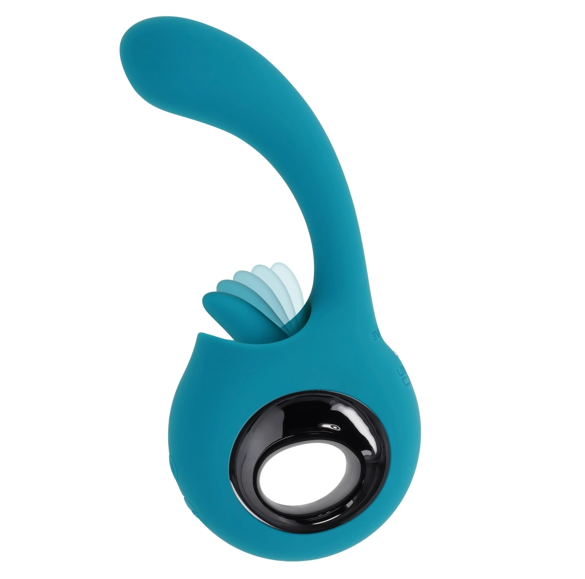 Vibrator How Many Licks, 9 Modes Licking&Vibrating, Silicon, USB, Albastru, 17.8 cm, Nr. 1, Erotic24.ro