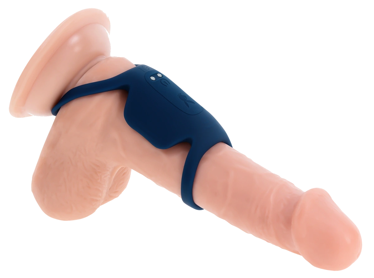 Vibrator Penis Playboy Jet Pack, 9 Moduri Vibratii, Silicon, USB Magnetic, Albastru Inchis, #3, Erotic24.ro