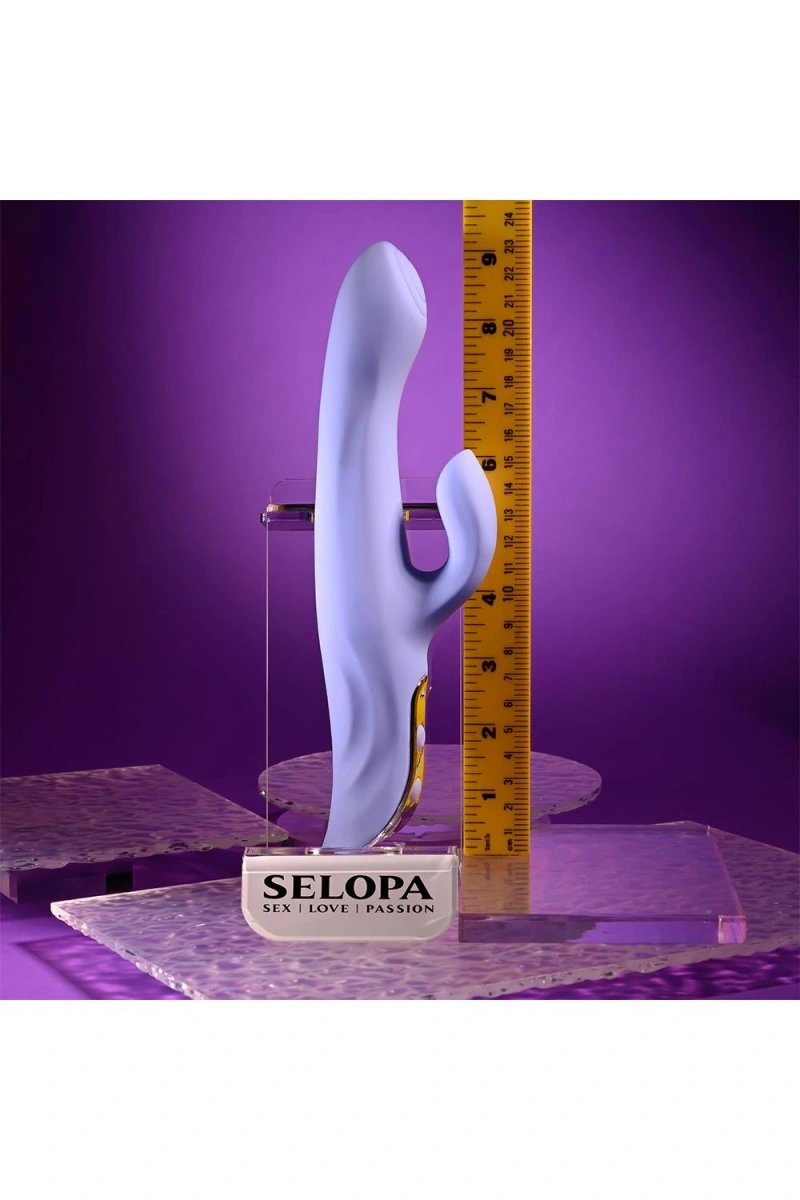Vibrator Lavander Love, 10 Moduri Vibratii, Silicon, USB, Mov, 23.3 cm, Nr. 17, Erotic24.ro