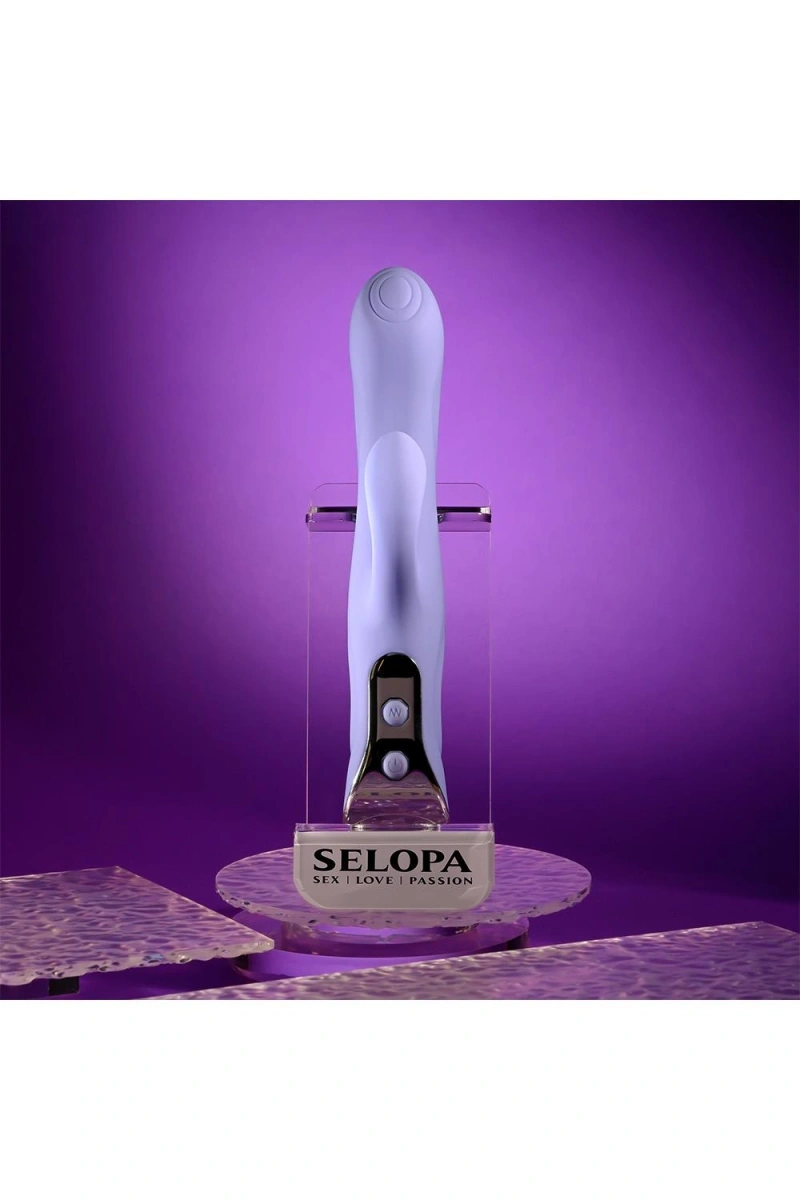 Vibrator Lavander Love, 10 Moduri Vibratii, Silicon, USB, Mov, 23.3 cm, Nr. 9, Erotic24.ro