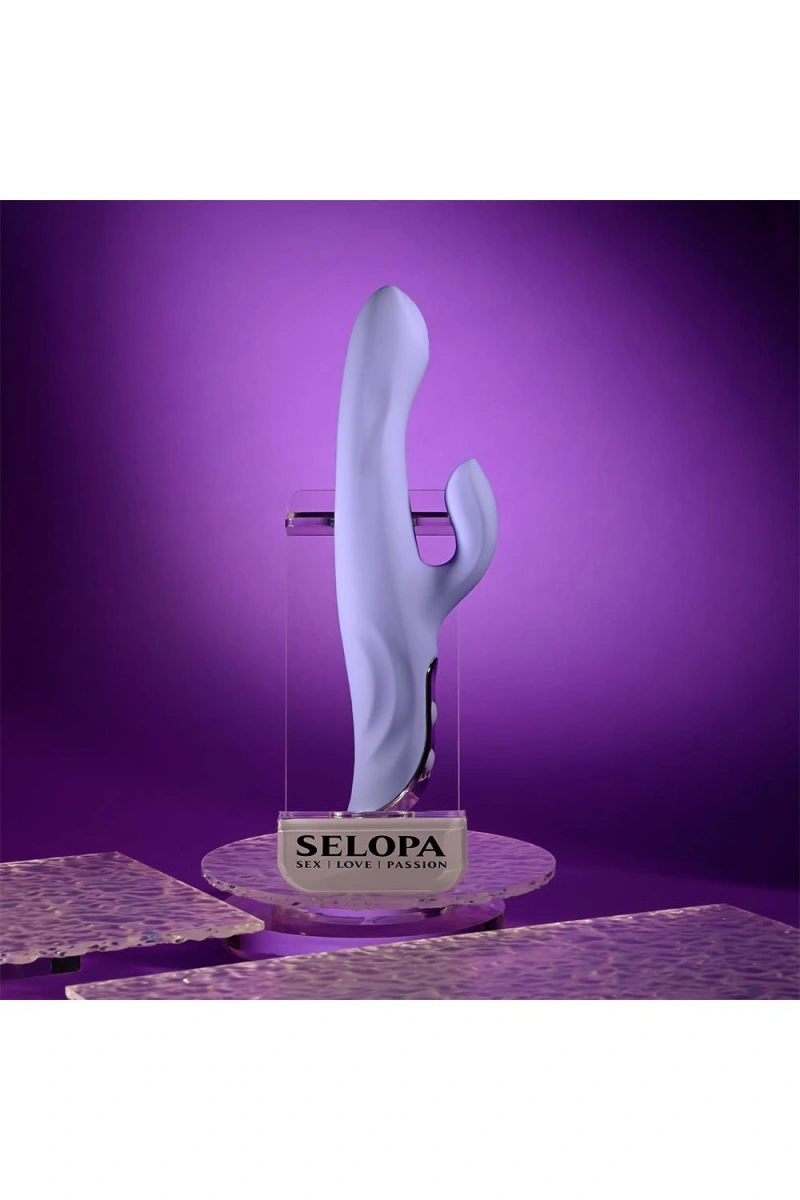 Vibrator Lavander Love, 10 Moduri Vibratii, Silicon, USB, Mov, 23.3 cm, Nr. 10, Erotic24.ro