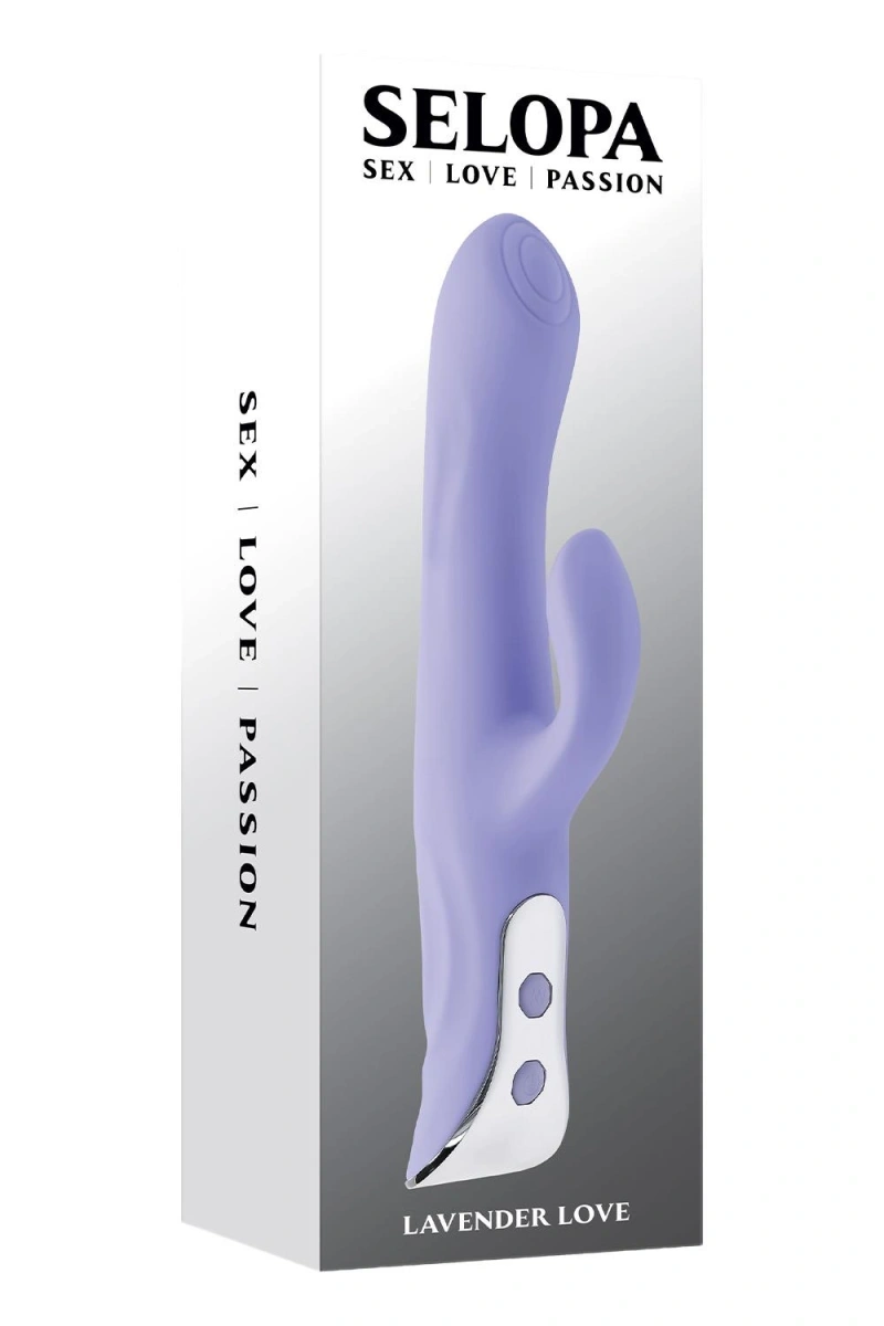 Vibrator Lavander Love, 10 Moduri Vibratii, Silicon, USB, Mov, 23.3 cm, Nr. 18, Erotic24.ro