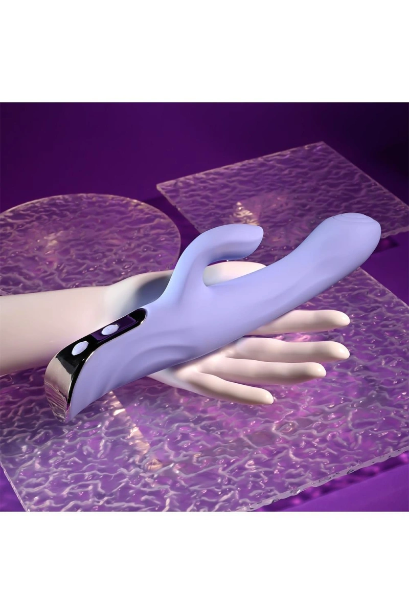 Vibrator Lavander Love, 10 Moduri Vibratii, Silicon, USB, Mov, 23.3 cm, Nr. 15, Erotic24.ro