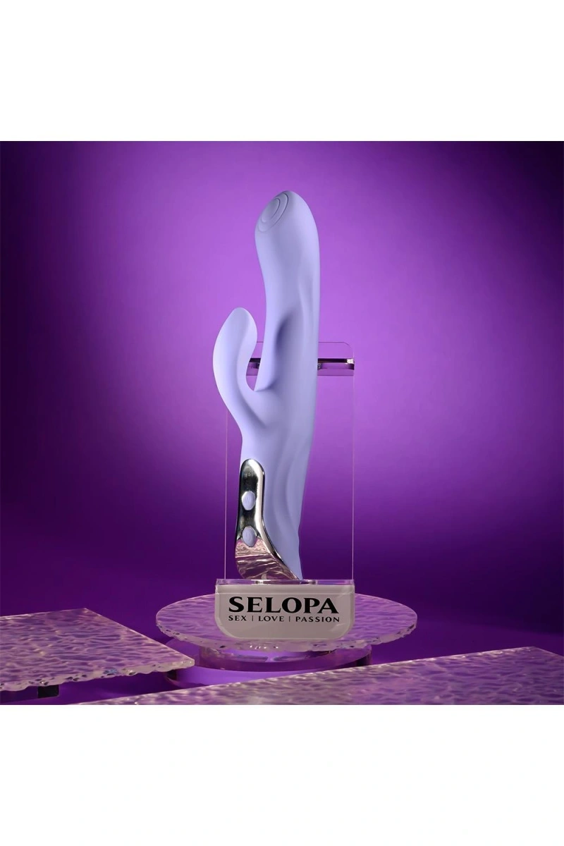 Vibrator Lavander Love, 10 Moduri Vibratii, Silicon, USB, Mov, 23.3 cm, Nr. 8, Erotic24.ro