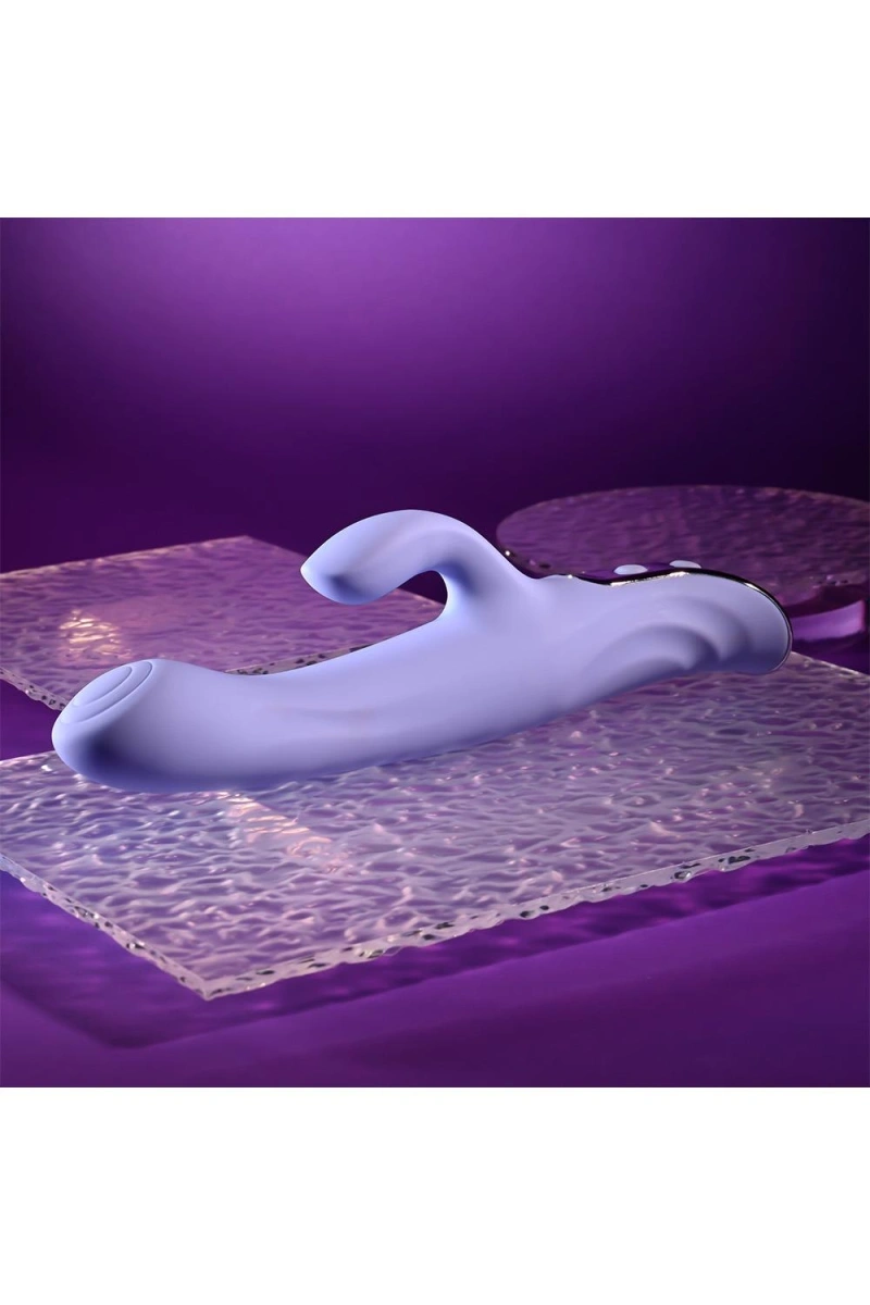 Vibrator Lavander Love, 10 Moduri Vibratii, Silicon, USB, Mov, 23.3 cm, Nr. 12, Erotic24.ro