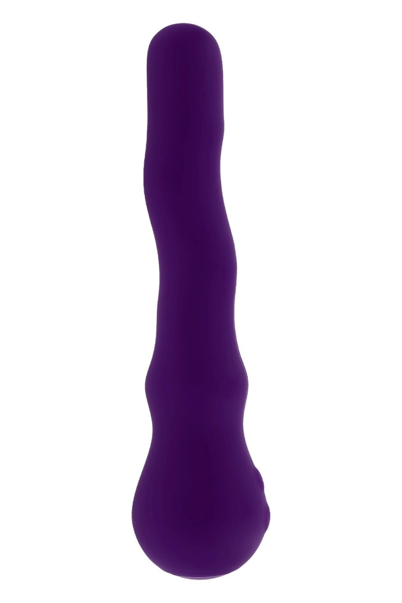 Vibrator Wiggle It cu Suport cu Ventuza, 7 Moduri Vibratii, 3 Moduri Unduire, Silicon, USB, Mov, 23.9 cm, #10, Erotic24.ro