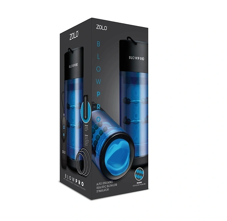 Masturbator Auto Stroking Realistic BLOWPRO cu Telecomanda, 3 Inele Penis Incluse, #3, Erotic24.ro