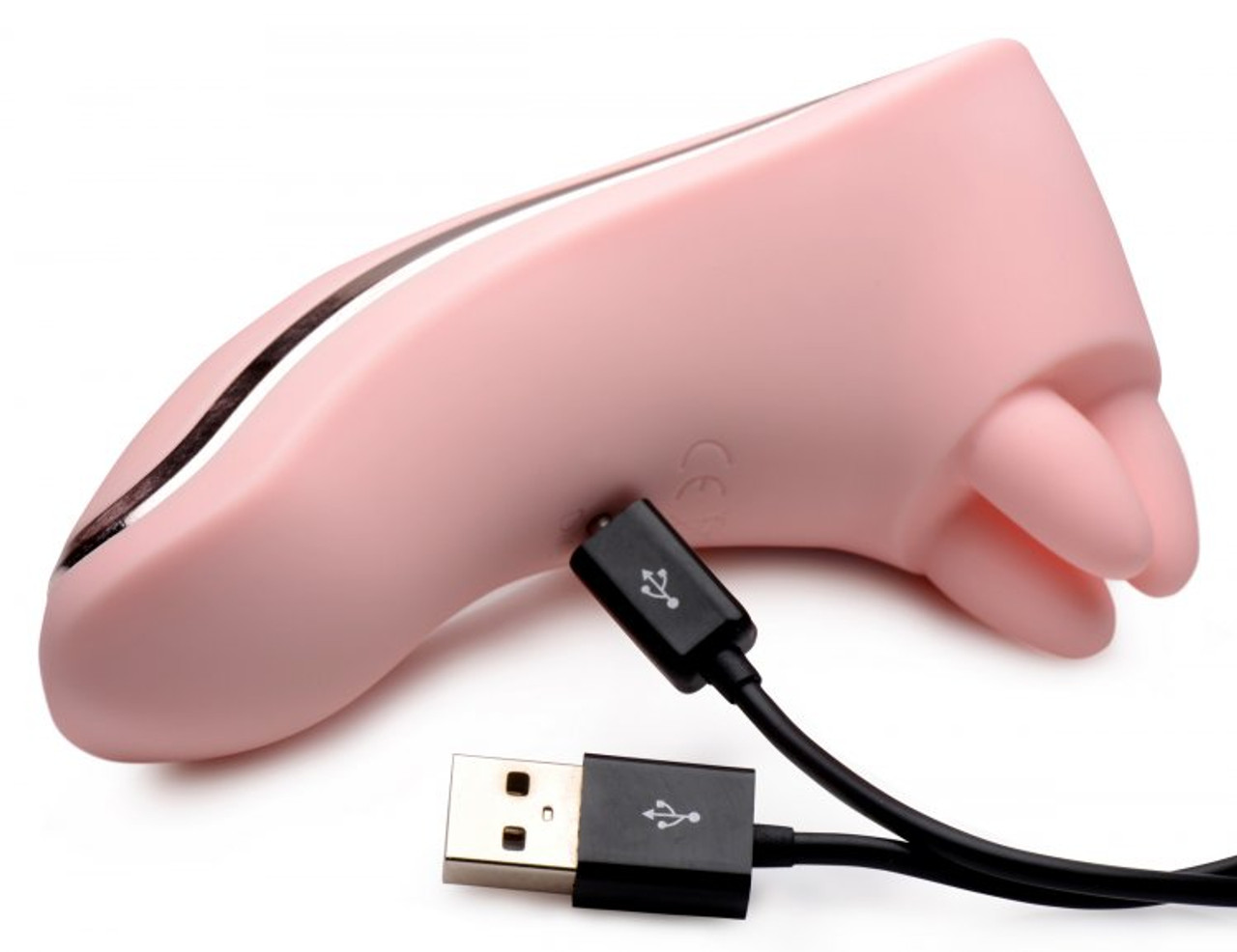 Stimulator Clitoris Fondle Vibration&Massage, 5 Viteze, Silicon, USB, Roz, Nr. 4, Erotic24.ro