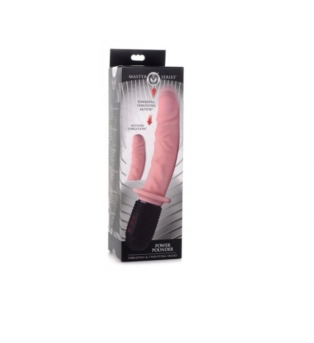 Vibrator Power Pounder, 10 Moduri Vibratii, 7 Moduri Impingere, Silicon, USB, Natural, 27.3 cm, #7, Erotic24.ro