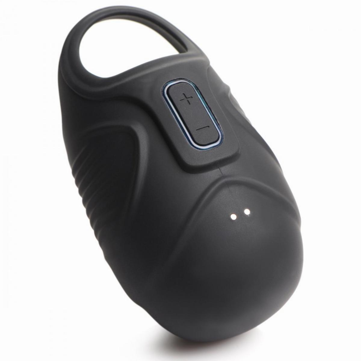 Stimulator Testicule Trinity Vibes, 7 Moduri Stimulatoare, IPX7, Silicon, USB, Negru