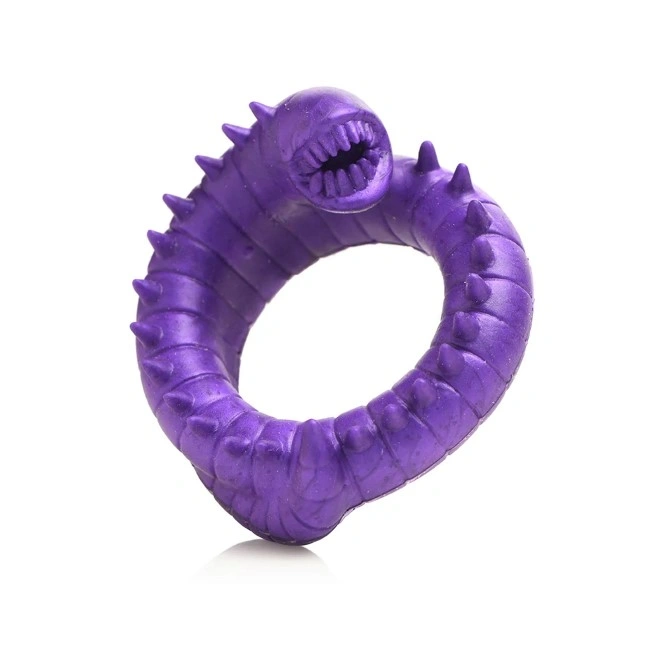 Inel de Penis Slitherine Creature Cocks, Silicon, Mov, #2, Erotic24.ro