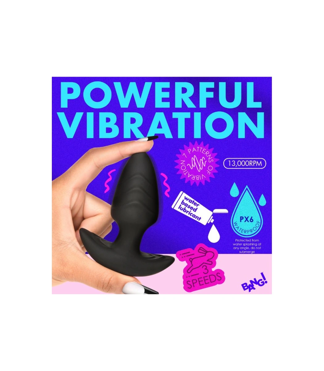 Vibrator Anal Rotativ cu Telecomanda, 7 Moduri+3 Viteze, Silicon, Negru, 9.8 cm, Nr. 4, Erotic24.ro