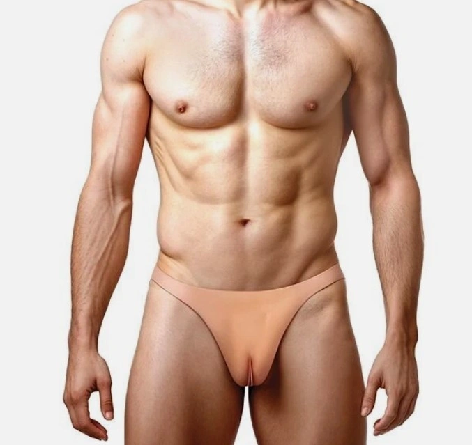 Lenjerie Sexy Barbati, Suspensori pentru Barbati cu Vagin, Silicon, Erotic24.ro