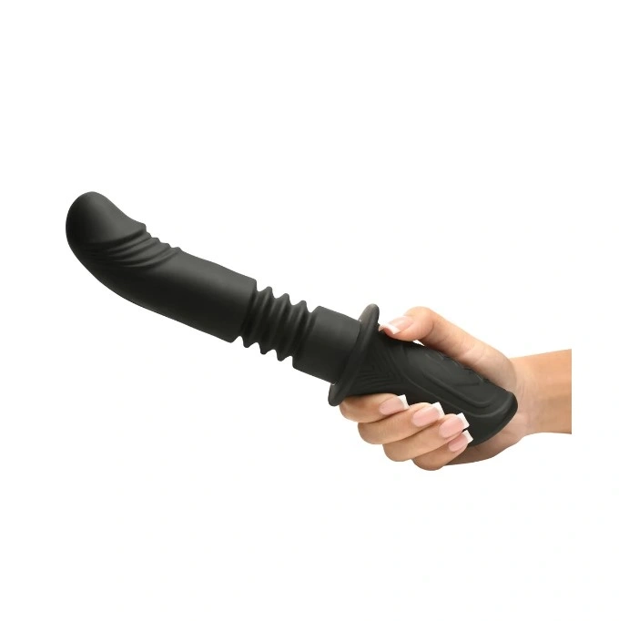 Vibrator Power Thrust, 3 Moduri Impingere, 10 Moduri Vibratii, Silicon, USB, Negru, 28.4 cm, #2, Erotic24.ro