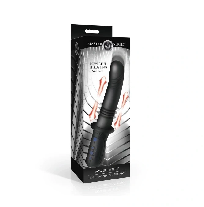 Vibrator Power Thrust, 3 Moduri Impingere, 10 Moduri Vibratii, Silicon, USB, Negru, 28.4 cm, #4, Erotic24.ro