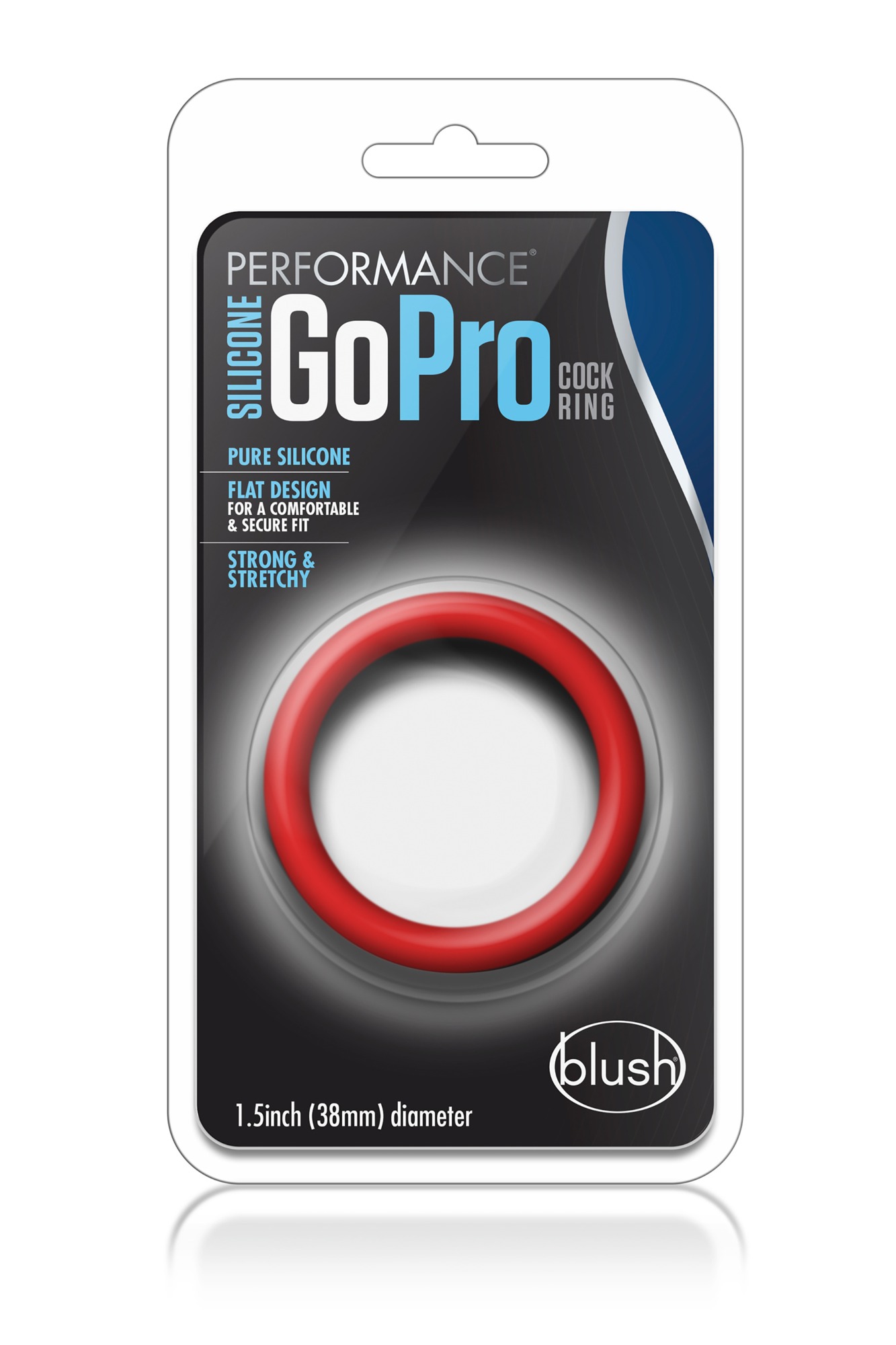 Inel de Penis GoPro Performance, Silicon, Rosu, Nr. 3, Erotic24.ro