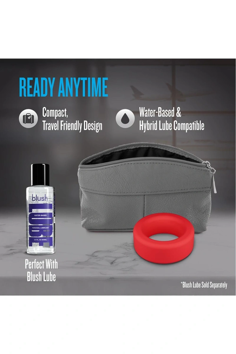 Inel de Penis Pursuit Performance Plus, Silicon Lichid, Rosu, #10, Erotic24.ro