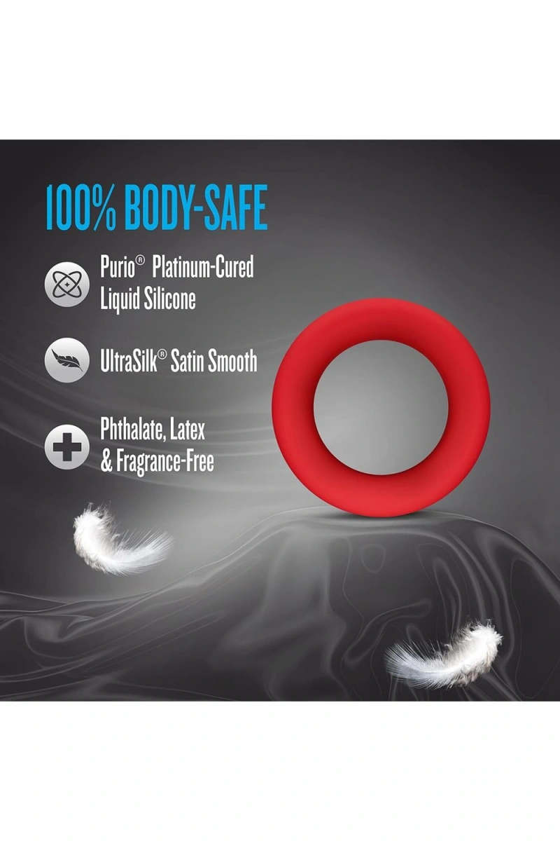 Inel de Penis Pursuit Performance Plus, Silicon Lichid, Rosu, #11, Erotic24.ro